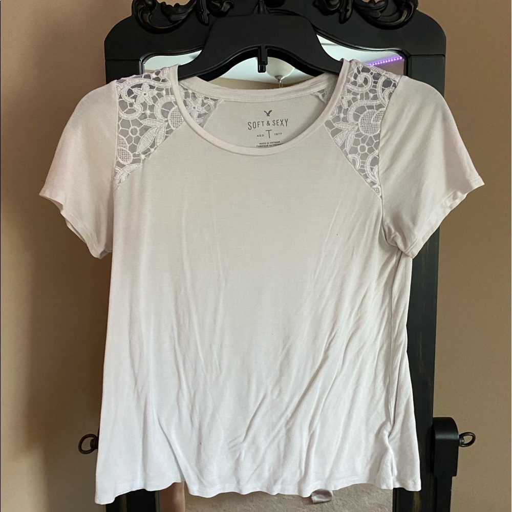 Soft and Sexy ae white tshirt